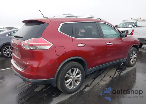 2016 Nissan Rogue Sv из США, поврежденный, VIN KNMAT2MVXGP692282